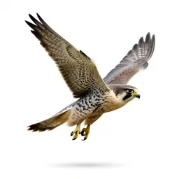 Peregrine falcon stooping