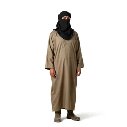 Desert nomad with a veiled face