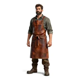 Dwarven blacksmith in a leather apron