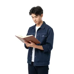 Young apprentice with a spellbook