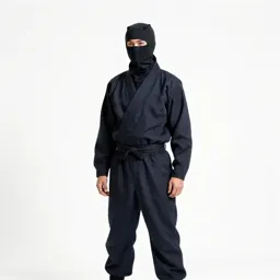 Ninja in dark cloth
