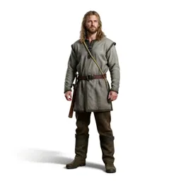 Norse seafarer with a rope