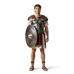 Roman legionary with a scutum