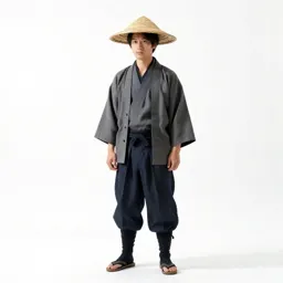 Ronin with a straw hat