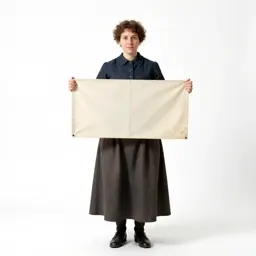 Suffragette with a banner