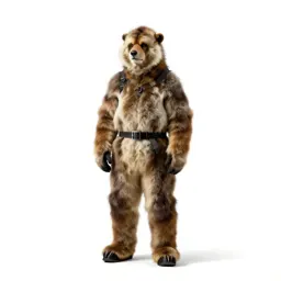 Antarctic explorer in furs