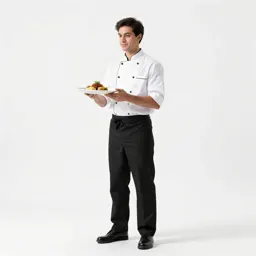 Chef plating a dish