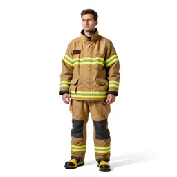 Firefighter in turnout gear