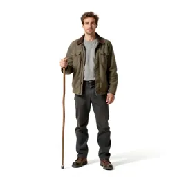 Shepherd with a crook