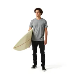 Surfer carrying a board
