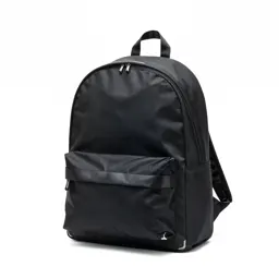 Matte black backpack