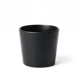Matte black candle holder