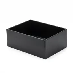 Matte black desk organiser