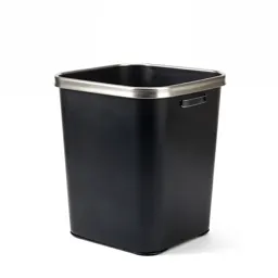Matte black laundry basket