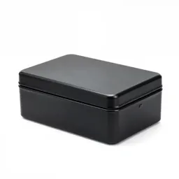 Matte black lunch box