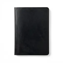 Matte black notebook cover