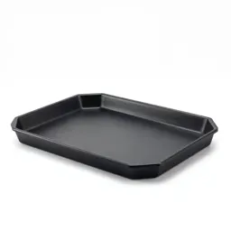 Matte black serving tray