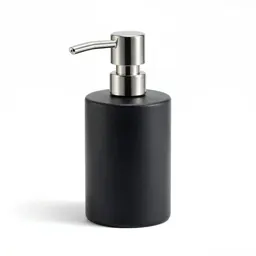 Matte black soap dispenser