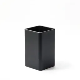 Matte black toothbrush holder