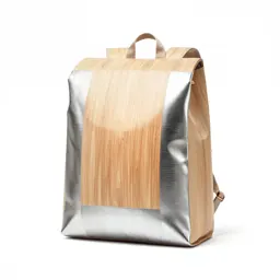 Natural wood backpack