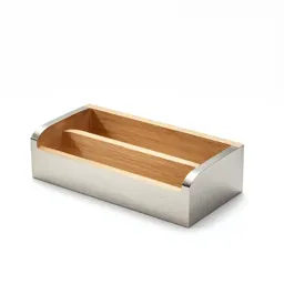 Natural wood cable organiser