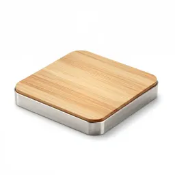 Natural wood coaster set