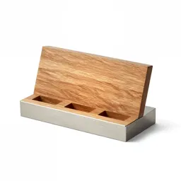 Natural wood key rack