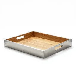 Natural wood serving tray