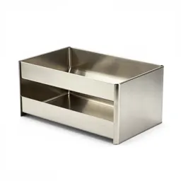 Stainless steel desk organiser