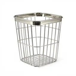 Stainless steel laundry basket