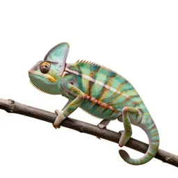 Chameleon on a branch