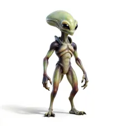Chitinous alien scout