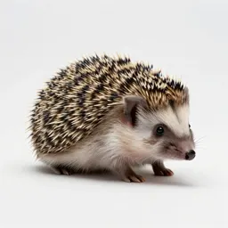 Hedgehog curled up