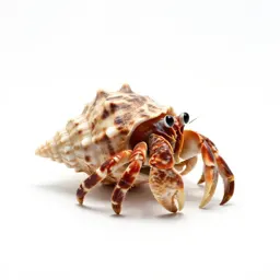 Hermit crab in a shell