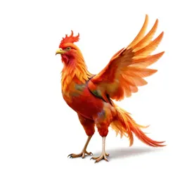 Phoenix in flame