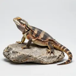 Tuatara on a rock