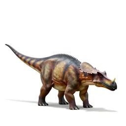 Ankylosaurus with its club tail