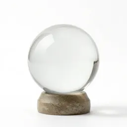 Crystal ball on a stand