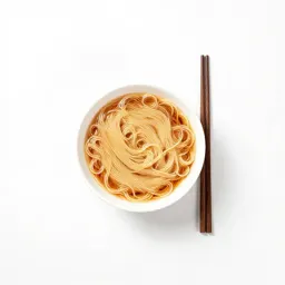 Bowl of noodles with chopsticks