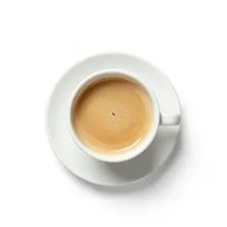 Flat white in a ceramic cup