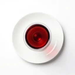 Glass of red wine