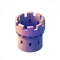 Castle tower top
