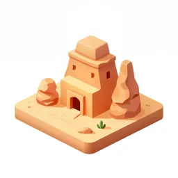 Desert outpost rock formation