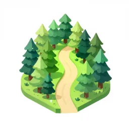 Forest village corridor piece