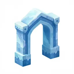 Frozen fortress doorway arch