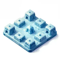 Frozen fortress dungeon floor tile