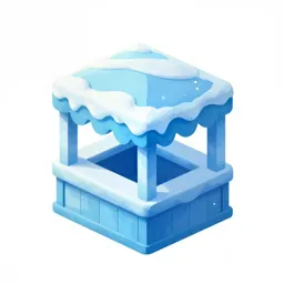 Frozen fortress market stall
