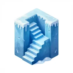 Frozen fortress staircase
