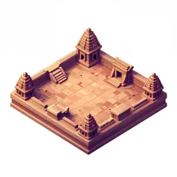 Ruined temple dungeon floor tile