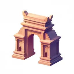 Ruined temple gate